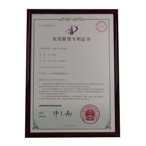 Patent certificate